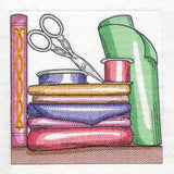 Build a Crafty Bookshelf Quilt - Fabric and Scissors