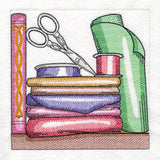 Build a Crafty Bookshelf Quilt - Fabric and Scissors