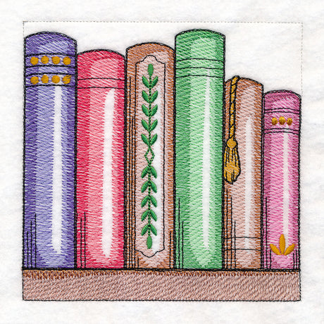 Build a Crafty Bookshelf Quilt- 6 Book Row