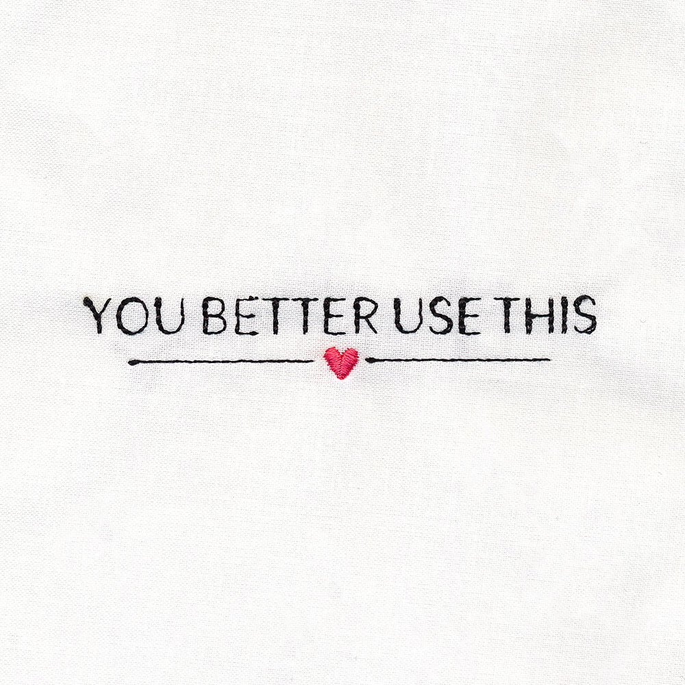 You Better Use This Quilt Label