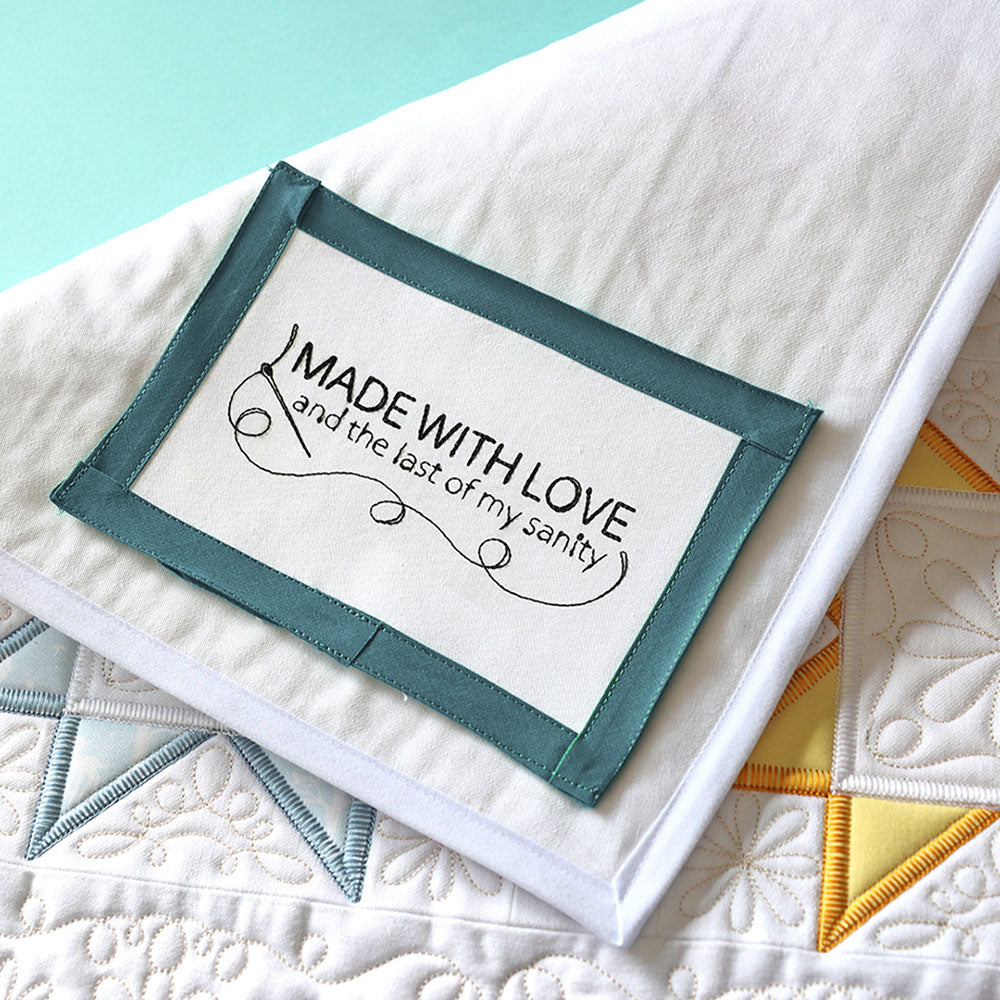 Last of My Sanity Quilt Label