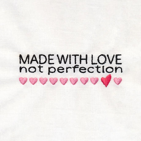 Not Perfection Quilt Label