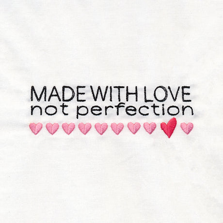 Not Perfection Quilt Label