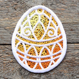 Spring Scrollwork Easter Egg Ornament (Lace)