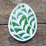 Spring Botanicals Easter Egg Ornament (Lace)