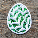 Spring Botanicals Easter Egg Ornament (Lace)
