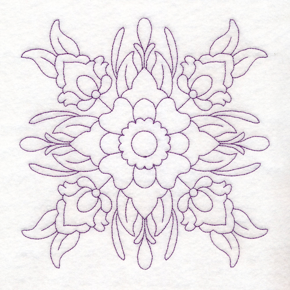 Rosemaling Blooms Quilting - Buds and Blooms (Double Run)