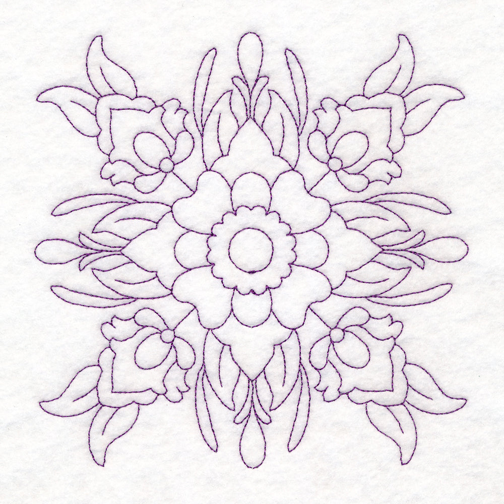 Rosemaling Blooms Quilting - Buds and Blooms (Double Run)