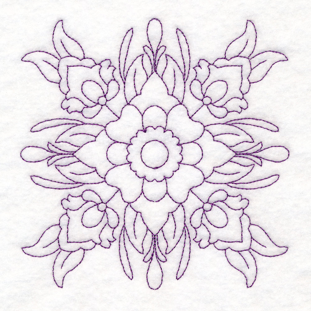 Rosemaling Blooms Quilting - Buds and Blooms (Double Run)