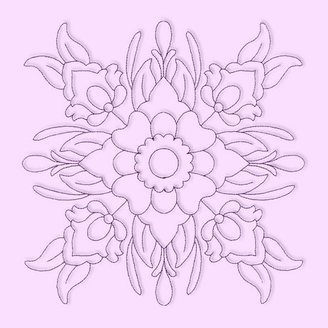 Rosemaling Blooms Quilting - Buds and Blooms (Double Run)