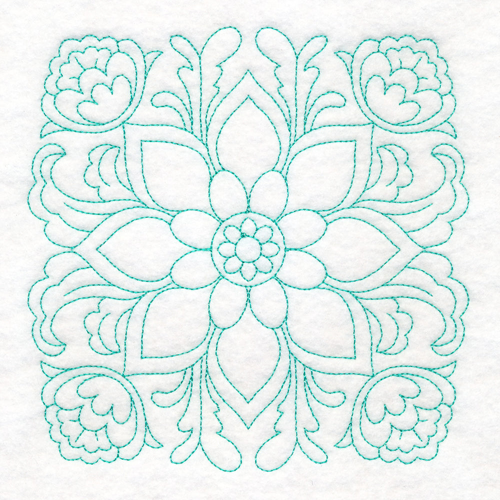 Rosemaling Blooms Quilting - Bold Bloom (Double Run)