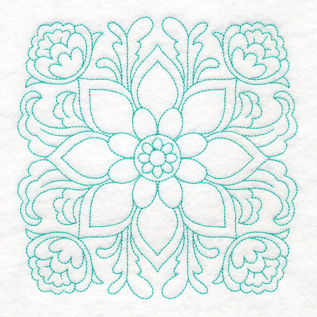 Rosemaling Blooms Quilting - Bold Bloom (Double Run)