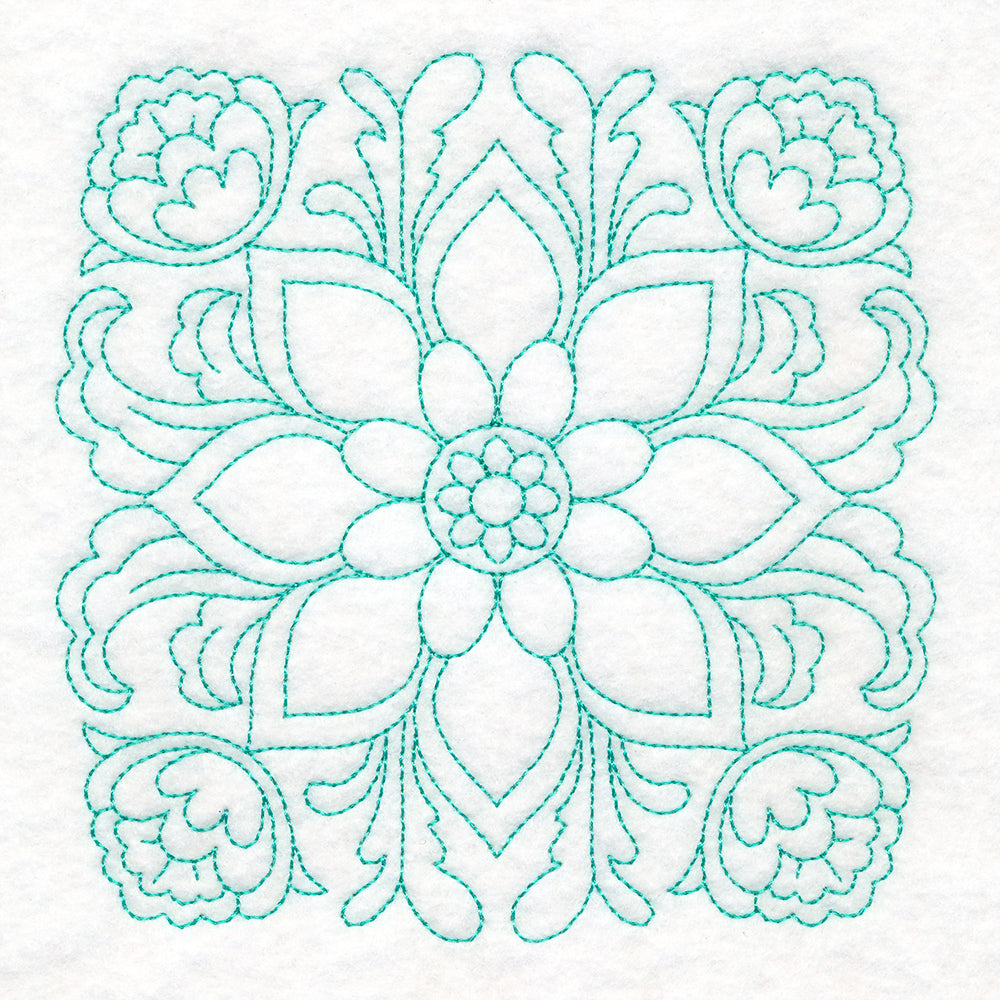 Rosemaling Blooms Quilting - Bold Bloom (Double Run)