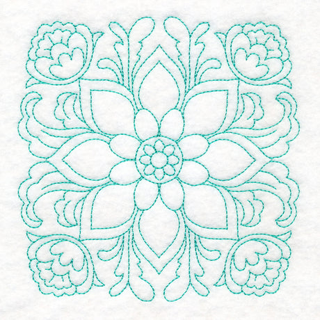Rosemaling Blooms Quilting - Bold Bloom (Double Run)