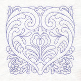 Rosemaling Blooms Quilting - Heartfelt Blooms (Double Run)