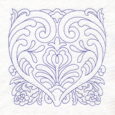 Rosemaling Blooms Quilting - Heartfelt Blooms (Double Run)