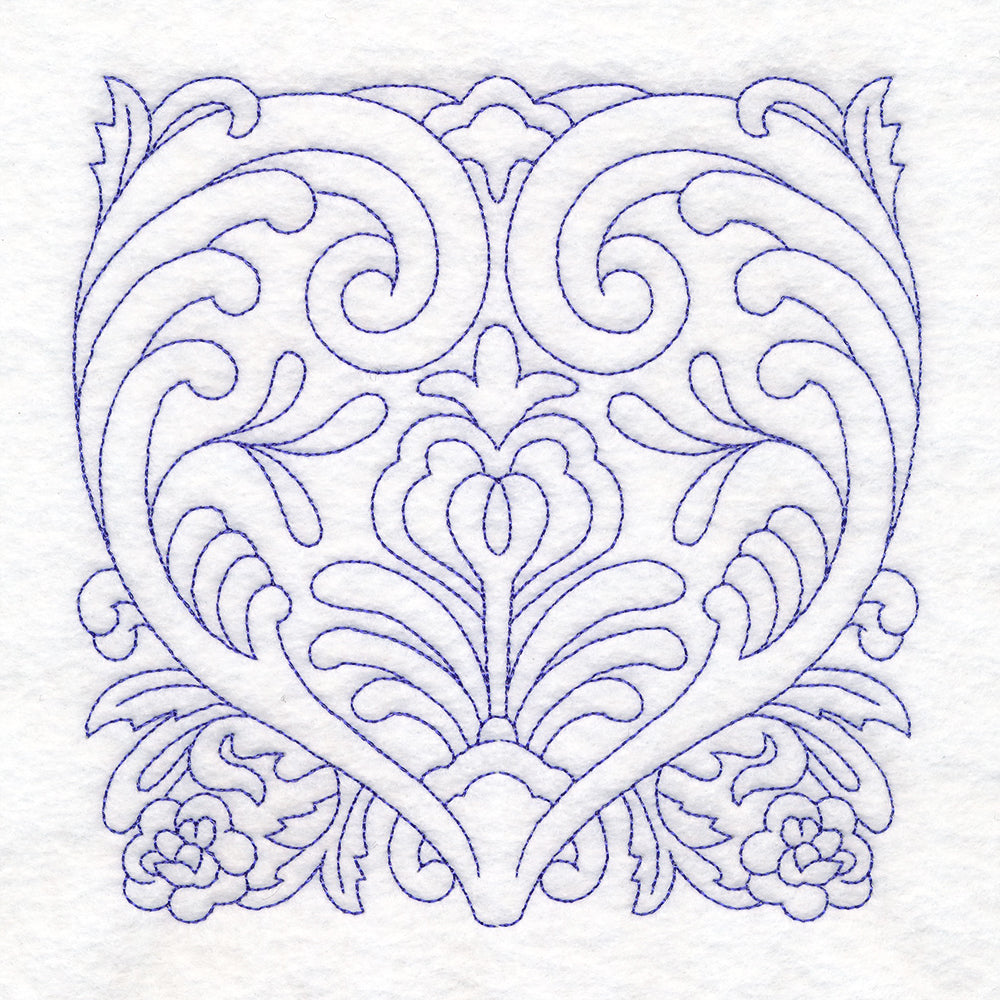 Rosemaling Blooms Quilting - Heartfelt Blooms (Double Run)