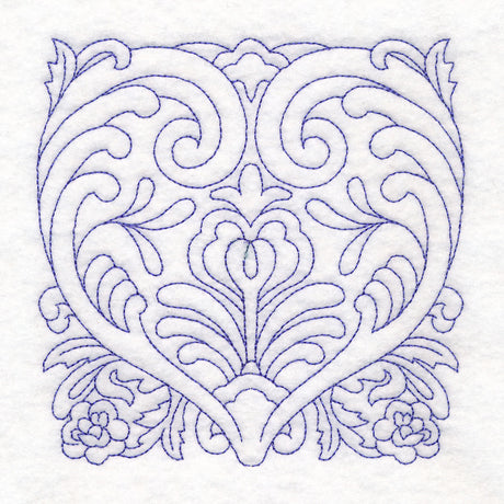 Rosemaling Blooms Quilting - Heartfelt Blooms (Double Run)