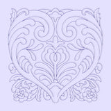Rosemaling Blooms Quilting - Heartfelt Blooms (Double Run)