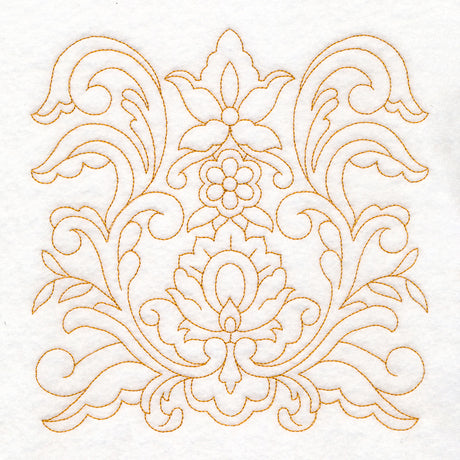 Rosemaling Blooms Quilting - Stacked Blooms (Double Run)