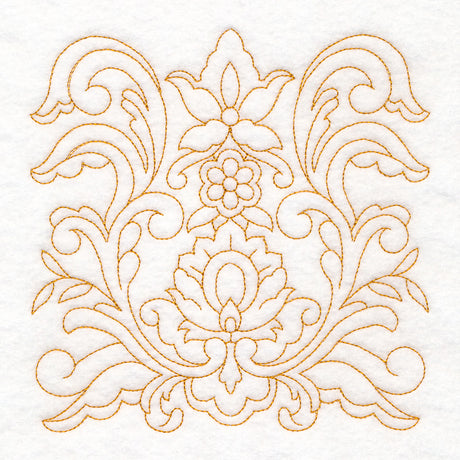 Rosemaling Blooms Quilting - Stacked Blooms (Double Run)