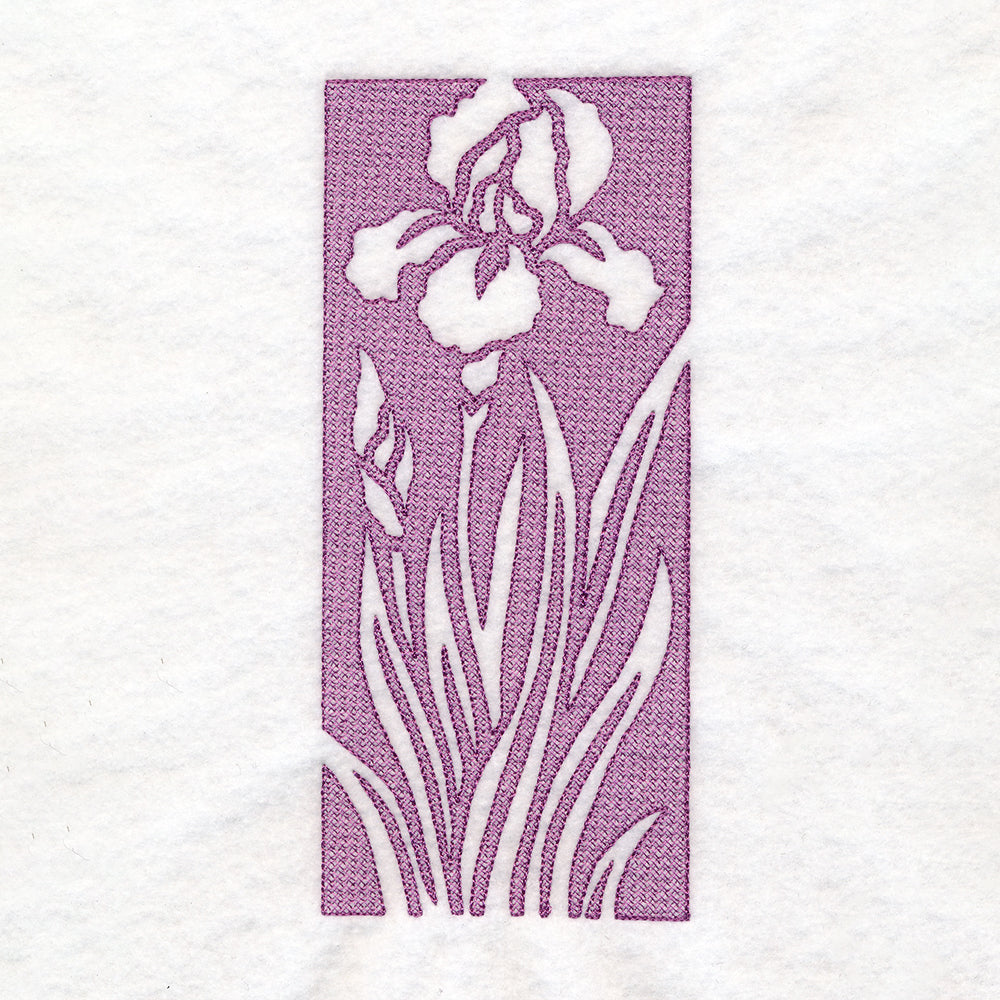 Spring Flowers - Iris (Embossed)
