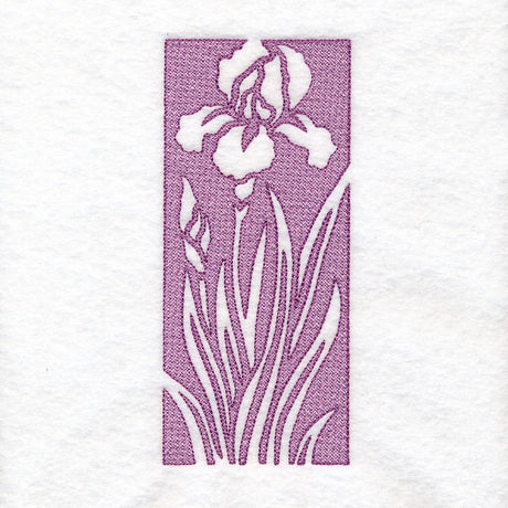 Spring Flowers - Iris (Embossed)