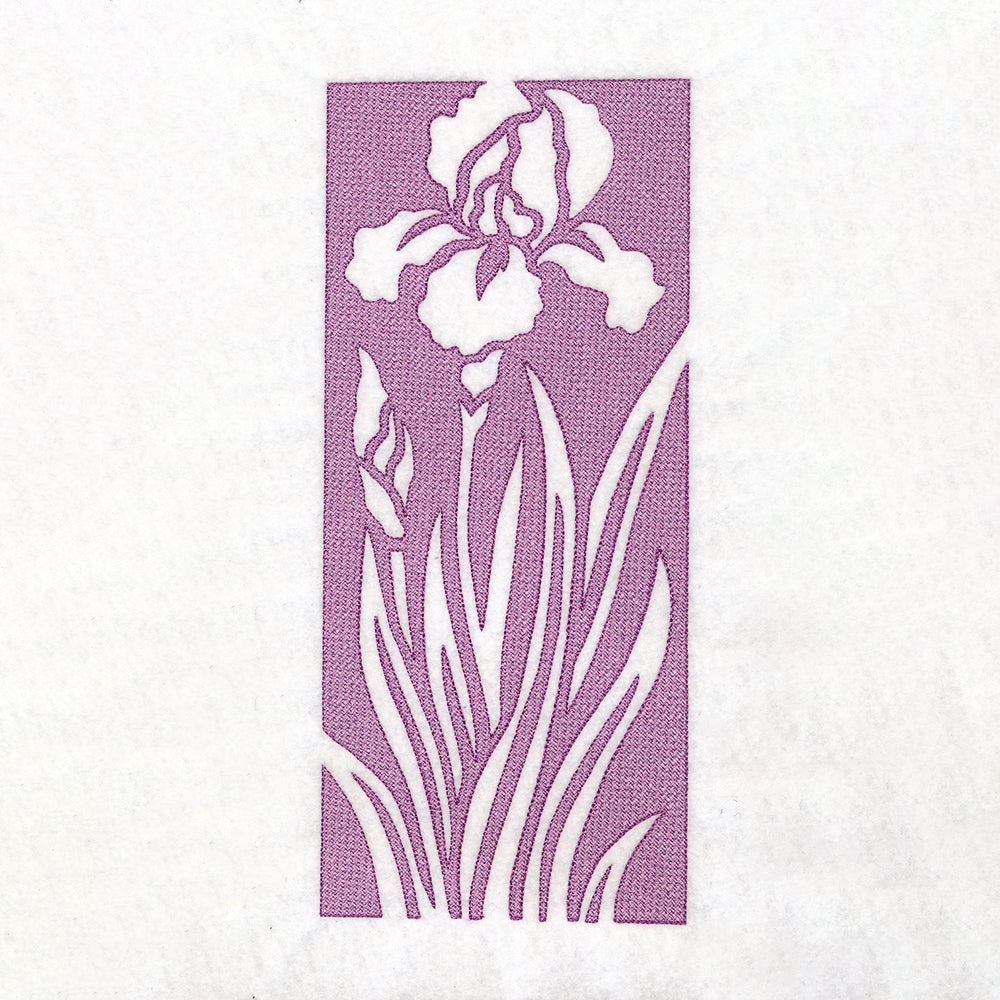 Spring Flowers - Iris (Embossed)