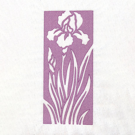 Spring Flowers - Iris (Embossed)