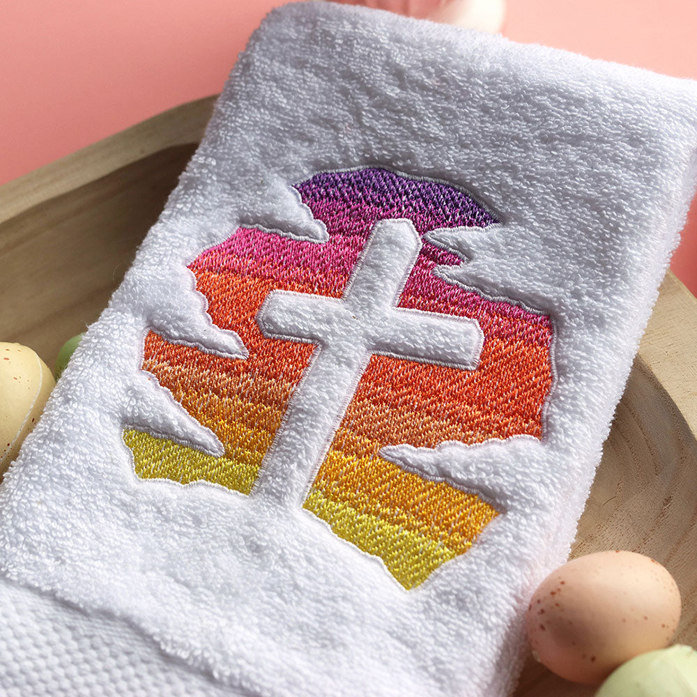 Faithful Cross Silhouette (Embossed)