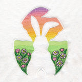Spring Bunny Silhouette (Embossed)