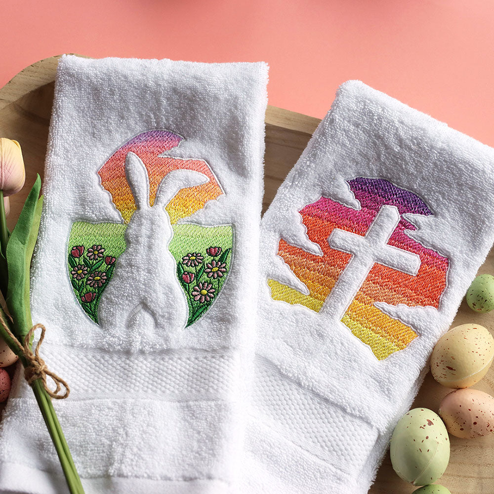 Spring Bunny Silhouette (Embossed)