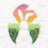 Spring Bunny Silhouette (Embossed)