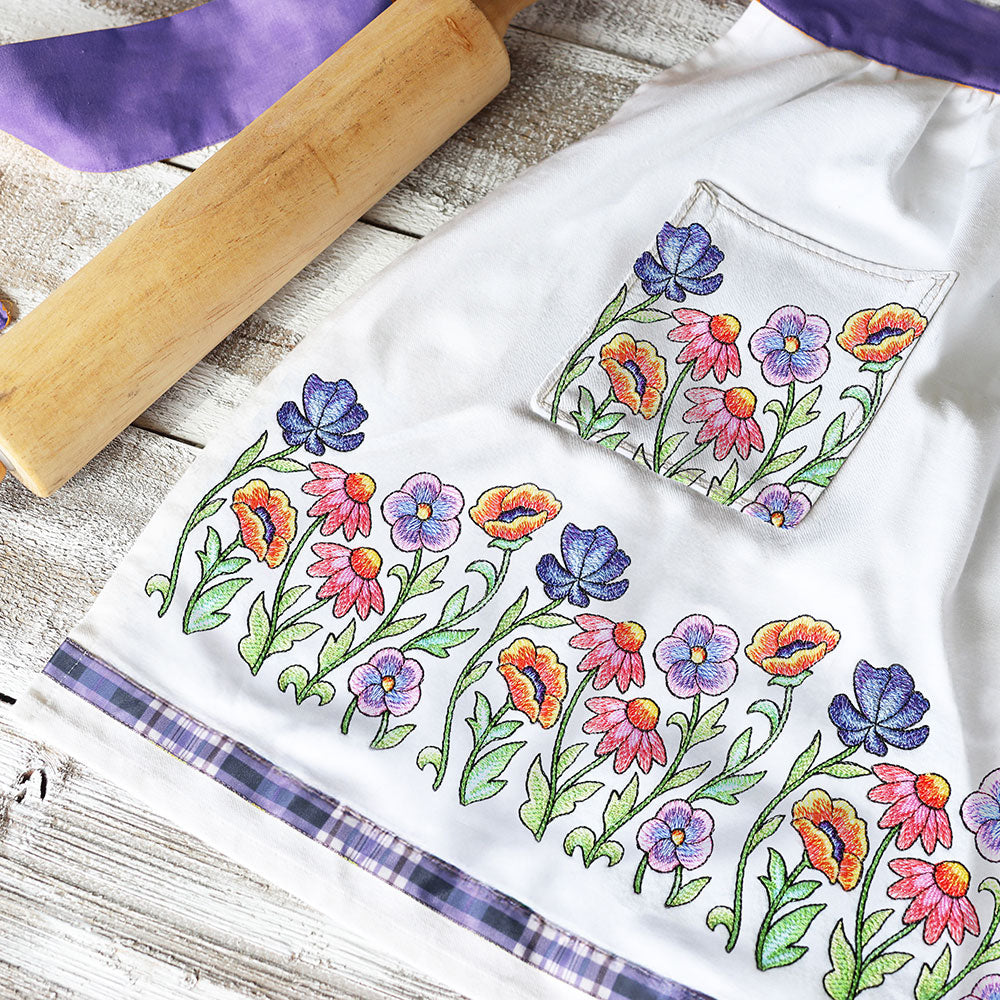 Color Theory Floral Square Border