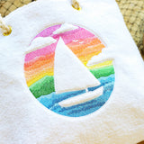Sailboat and Sunset (Embossed)