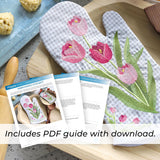 Truly Tulip Oven Mitt