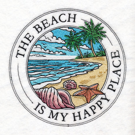 The Beach Is My Happy Place Stamp