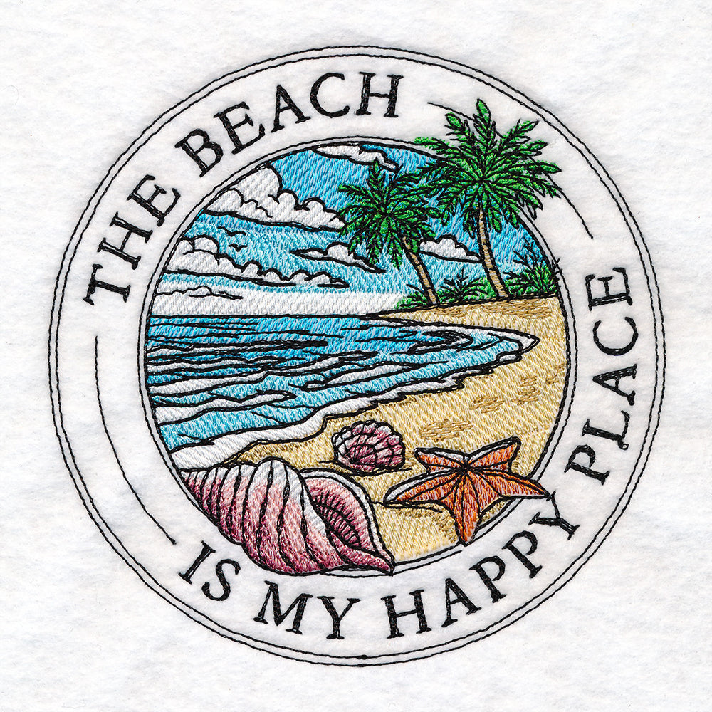 The Beach Is My Happy Place Stamp