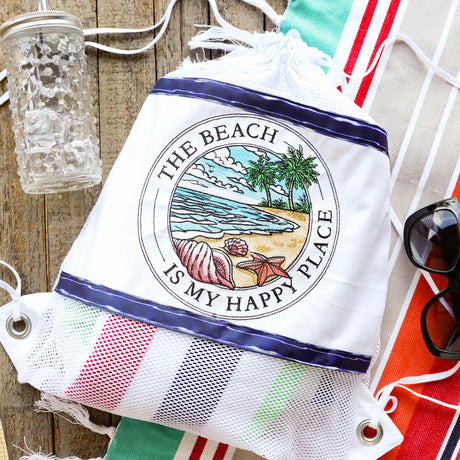 The Beach Is My Happy Place Stamp
