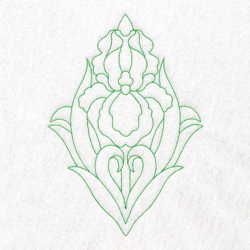 Floral Diamond Quilting - Iris (Double Run)
