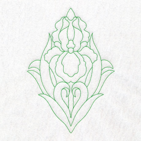 Floral Diamond Quilting - Iris (Double Run)