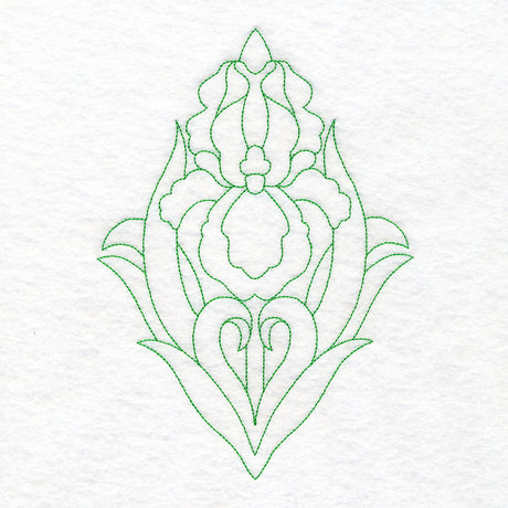 Floral Diamond Quilting - Iris (Double Run)