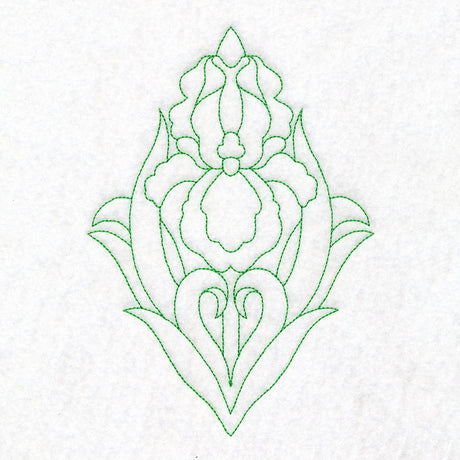Floral Diamond Quilting - Iris (Double Run)