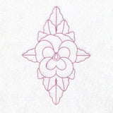 Floral Diamond Quilting - Pansy (Double Run)