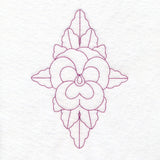 Floral Diamond Quilting - Pansy (Double Run)