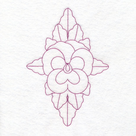 Floral Diamond Quilting - Pansy (Double Run)