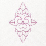 Floral Diamond Quilting - Pansy (Double Run)