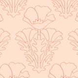 Floral Diamond Quilting - Poppies (Double Run)