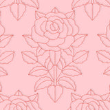 Floral Diamond Quilting - Rose (Double Run)