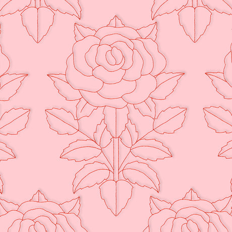 Floral Diamond Quilting - Rose (Double Run)